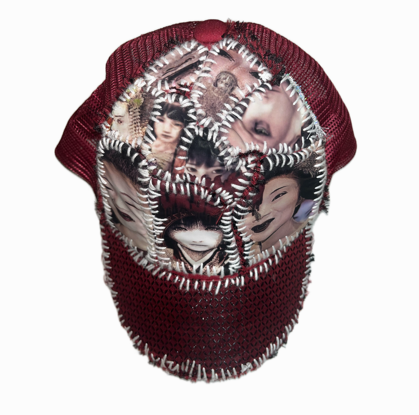Cursed Cap:KIMONO Brim Edition (Burgundy)